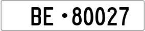 Truck License Plate